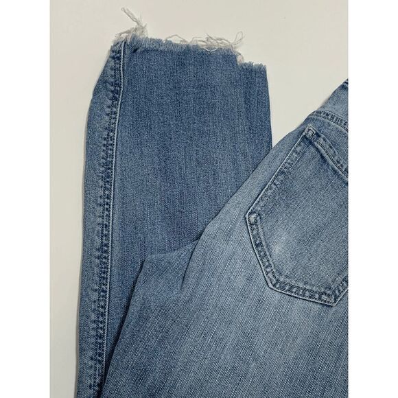 Old Navy Womens Denim Jeans Boyfriend Distressed Light Wash Size 4 - Picture 2 of 10